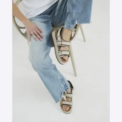 Beige Chunky Dad Sandals sold by River Island