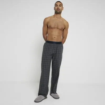 Green Woven Check Pyjama Trousers sold by River Island