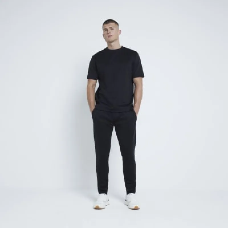 Black Slim Fit T-Shirt sold by River Island
