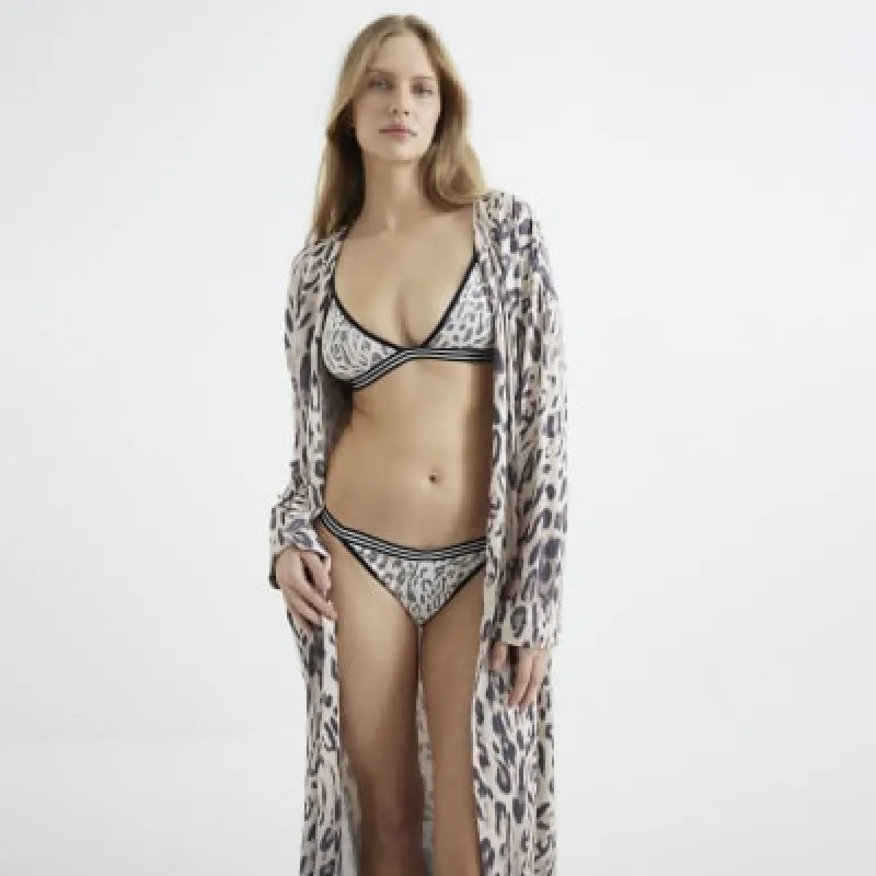 Brown Leopard Bra Underwear Set sold by River Island