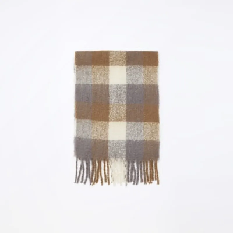 Beige check oversized scarf sold by River Island