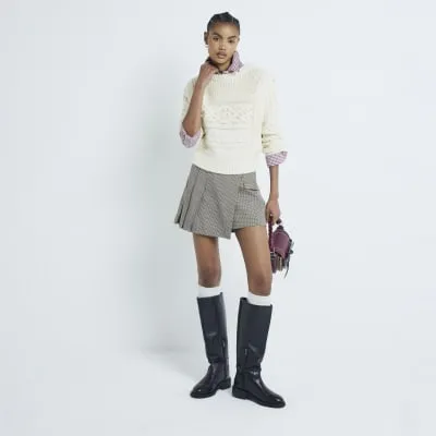 Cream Cable Knit Jumper sold by River Island