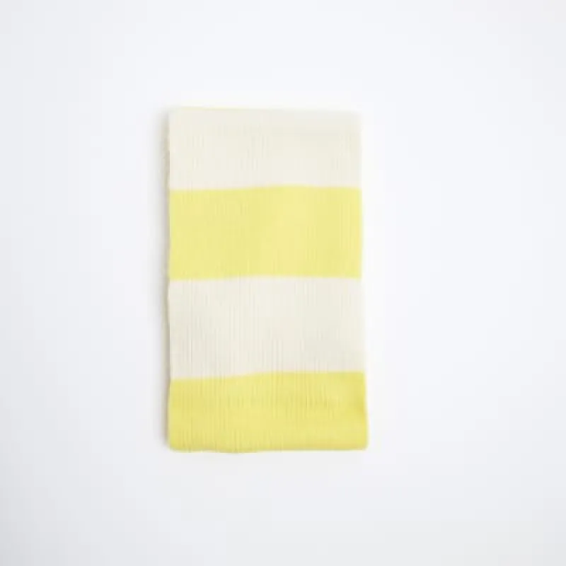 Yellow Striped Knitted Scarf sold by River Island