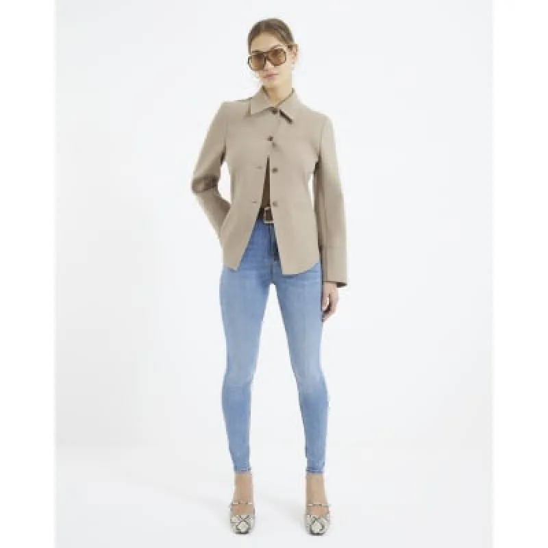 Blue Denim High Rise Super Skinny Jeans sold by River Island