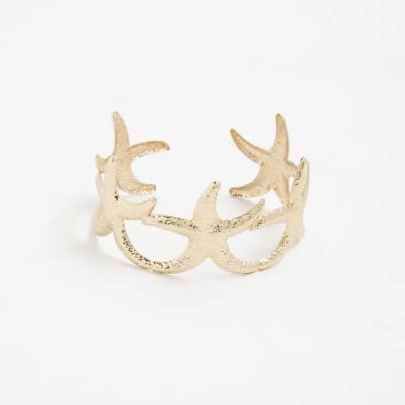 Gold Starfish Cuff Bracelet sold by River Island