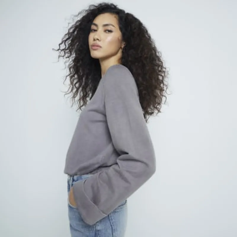 Grey Long Sleeve T-Shirt sold by River Island