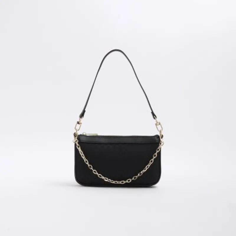 Black 90s Shoulder Bag sold by River Island