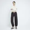 Brown Cuffed Joggers sold by River Island