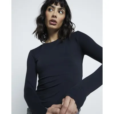 Black Long Sleeve Top sold by River Island