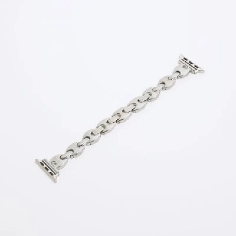 Silver Digital Metal Chain Watch Strap sold by River Island