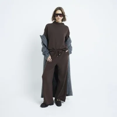 Brown Wide Leg Trousers sold by River Island