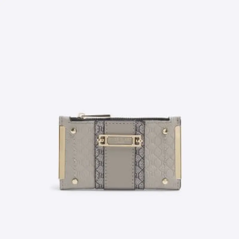 Grey Embossed Mini Purse sold by River Island