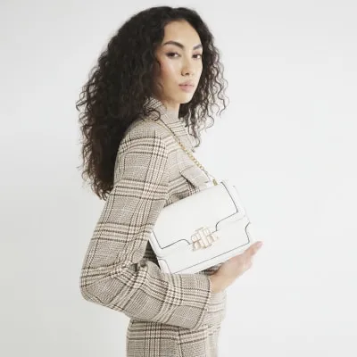 White Satchel Shoulder Bag sold by River Island
