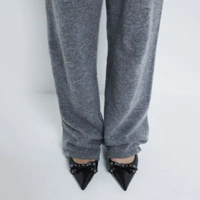 Black Bow Sling Back Court Shoes sold by River Island