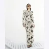 Cream Embroidered Crochet Maxi Dress sold by River Island