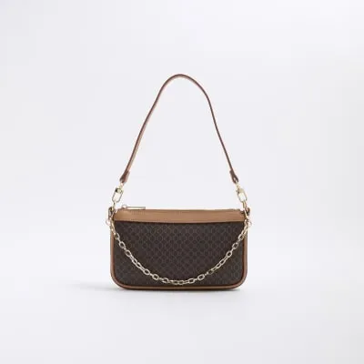 Brown 90s Shoulder Bag sold by River Island