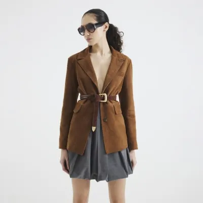 Grey Full Gathered Mini Skirt sold by River Island