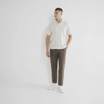 Brown Pull On Trousers sold by River Island