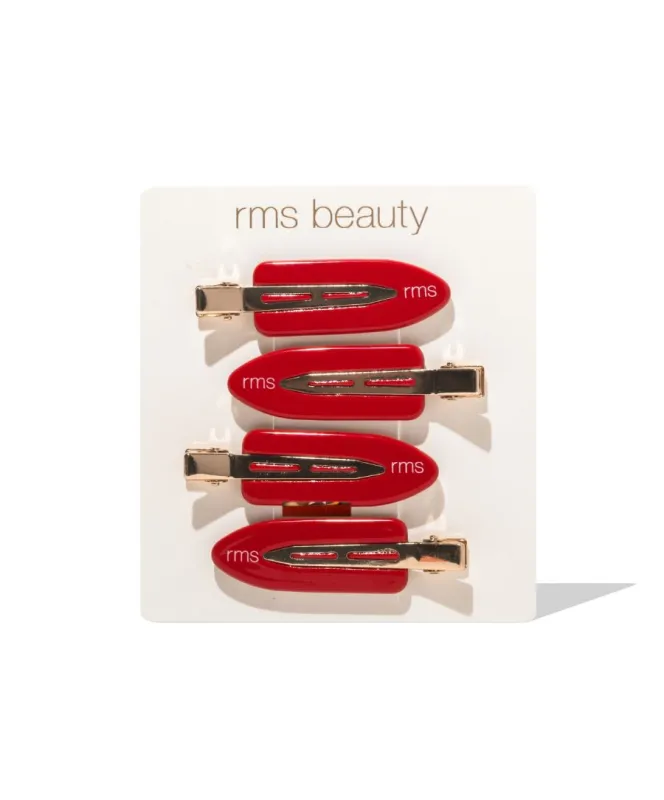 RMS Creaseless Red Hair Clips made by RMS Beauty