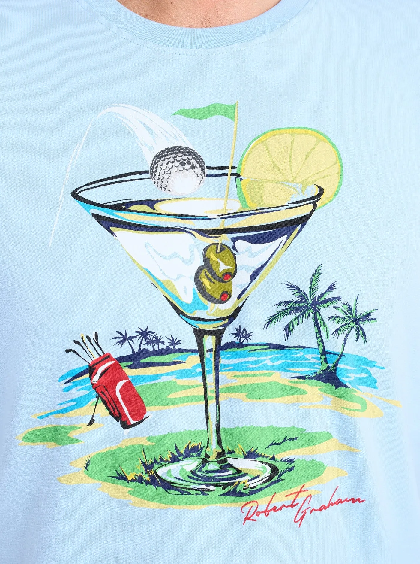 HOLE IN FUN SHORT SLEEVE T-SHIRT sold by Robert Graham product image thumbnail 3