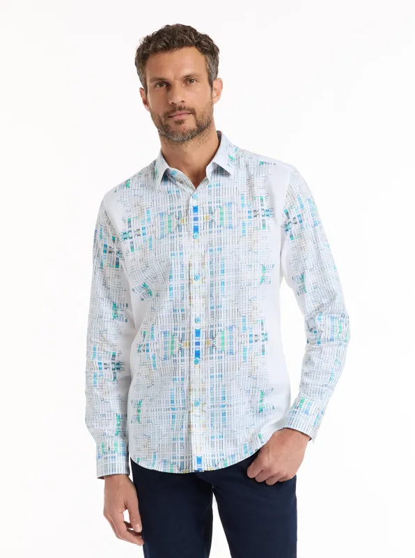 WESTHORPE LONG SLEEVE BUTTON DOWN SHIRT made by Robert Graham