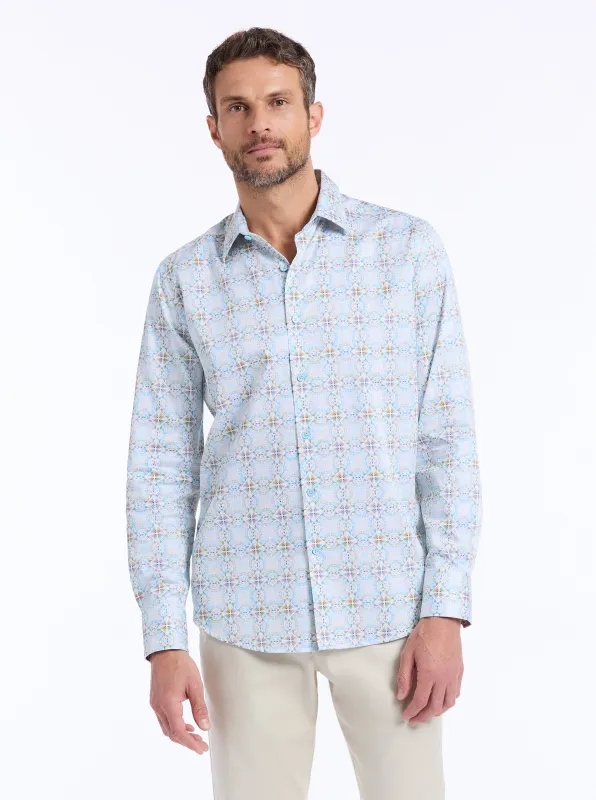 RUNNYMEDE LONG SLEEVE BUTTON DOWN SHIRT made by Robert Graham