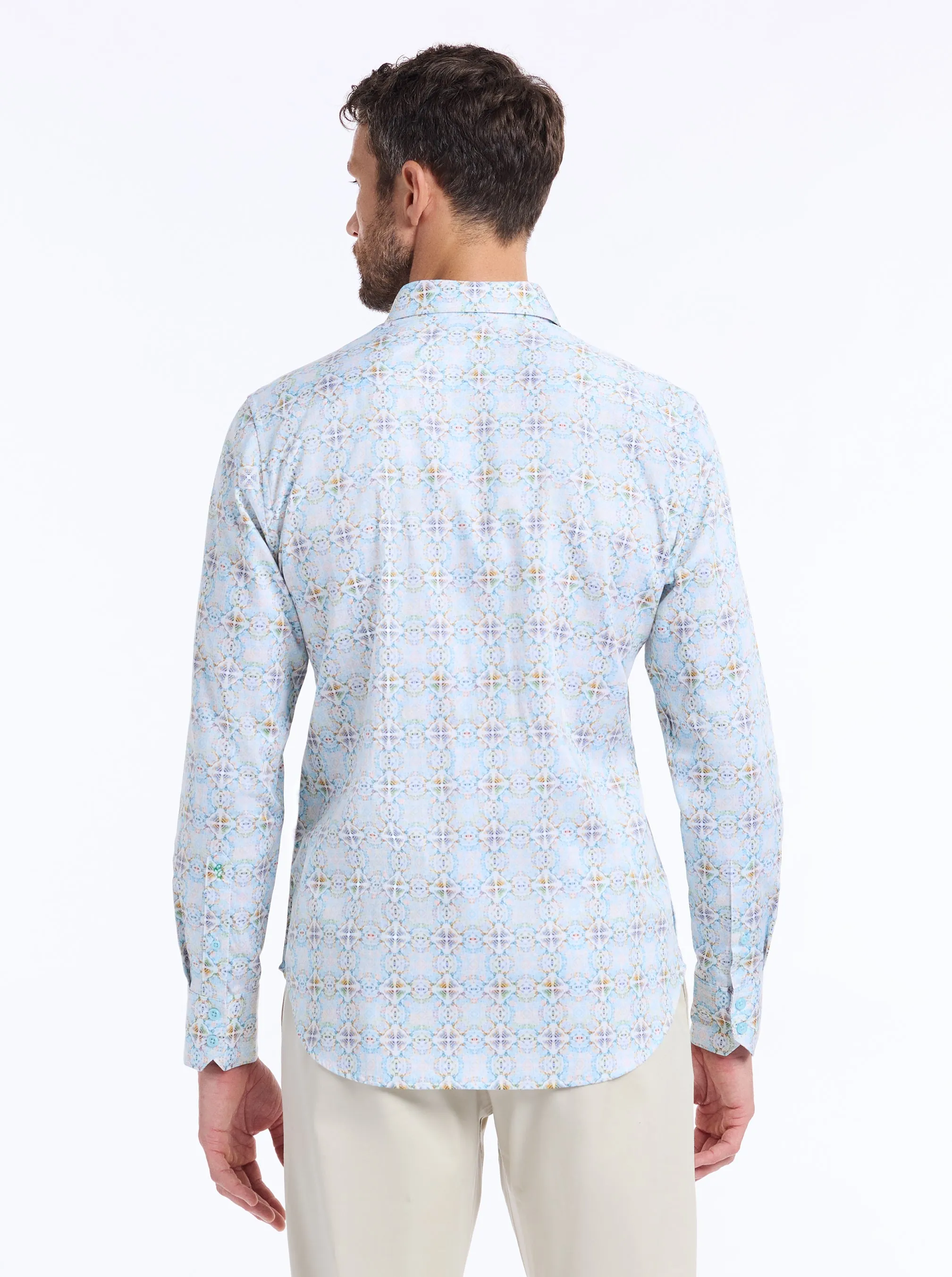 RUNNYMEDE LONG SLEEVE BUTTON DOWN SHIRT sold by Robert Graham product image thumbnail 5