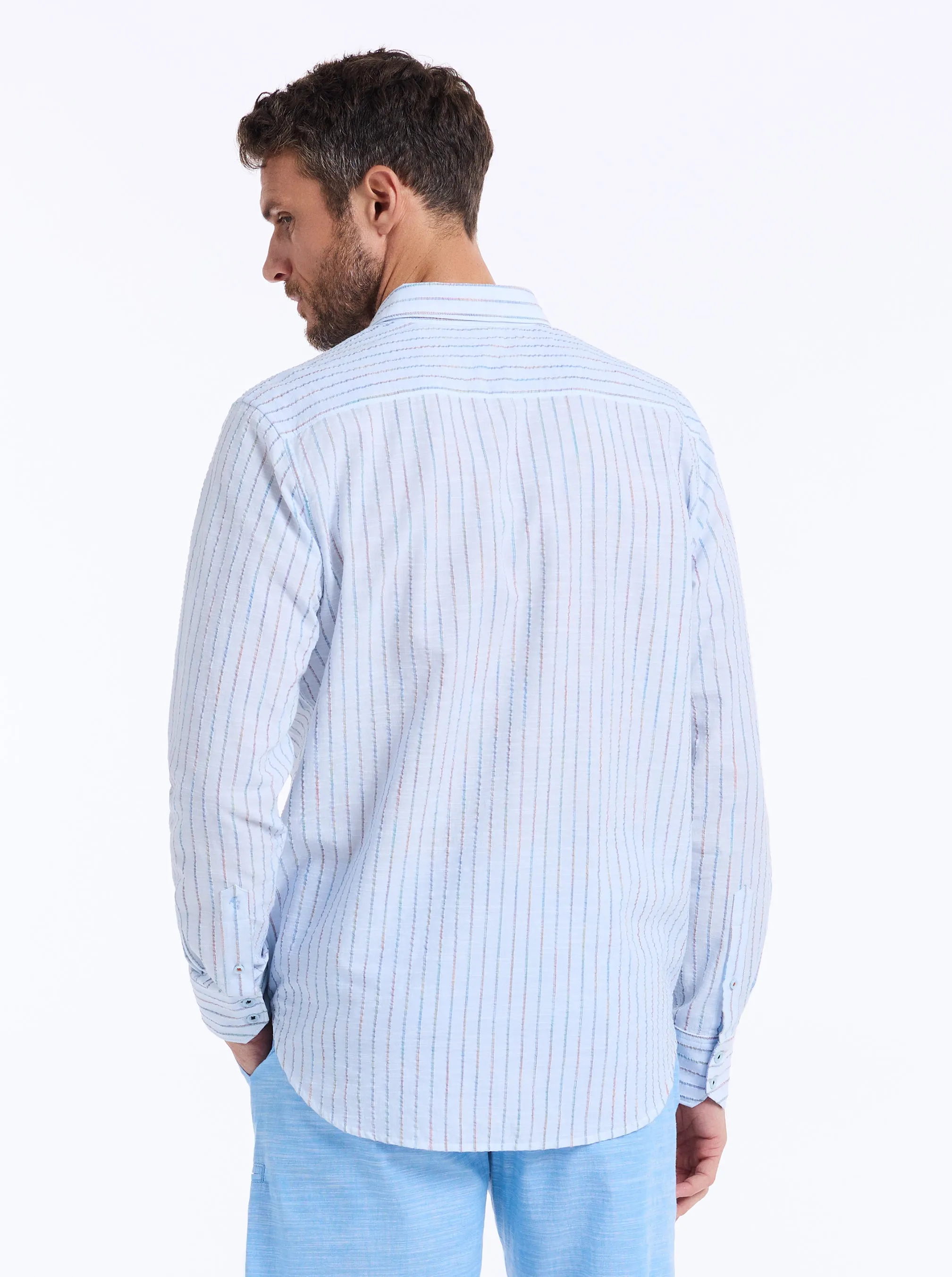 WYTHBURN LONG SLEEVE BUTTON DOWN SHIRT sold by Robert Graham product image thumbnail 5
