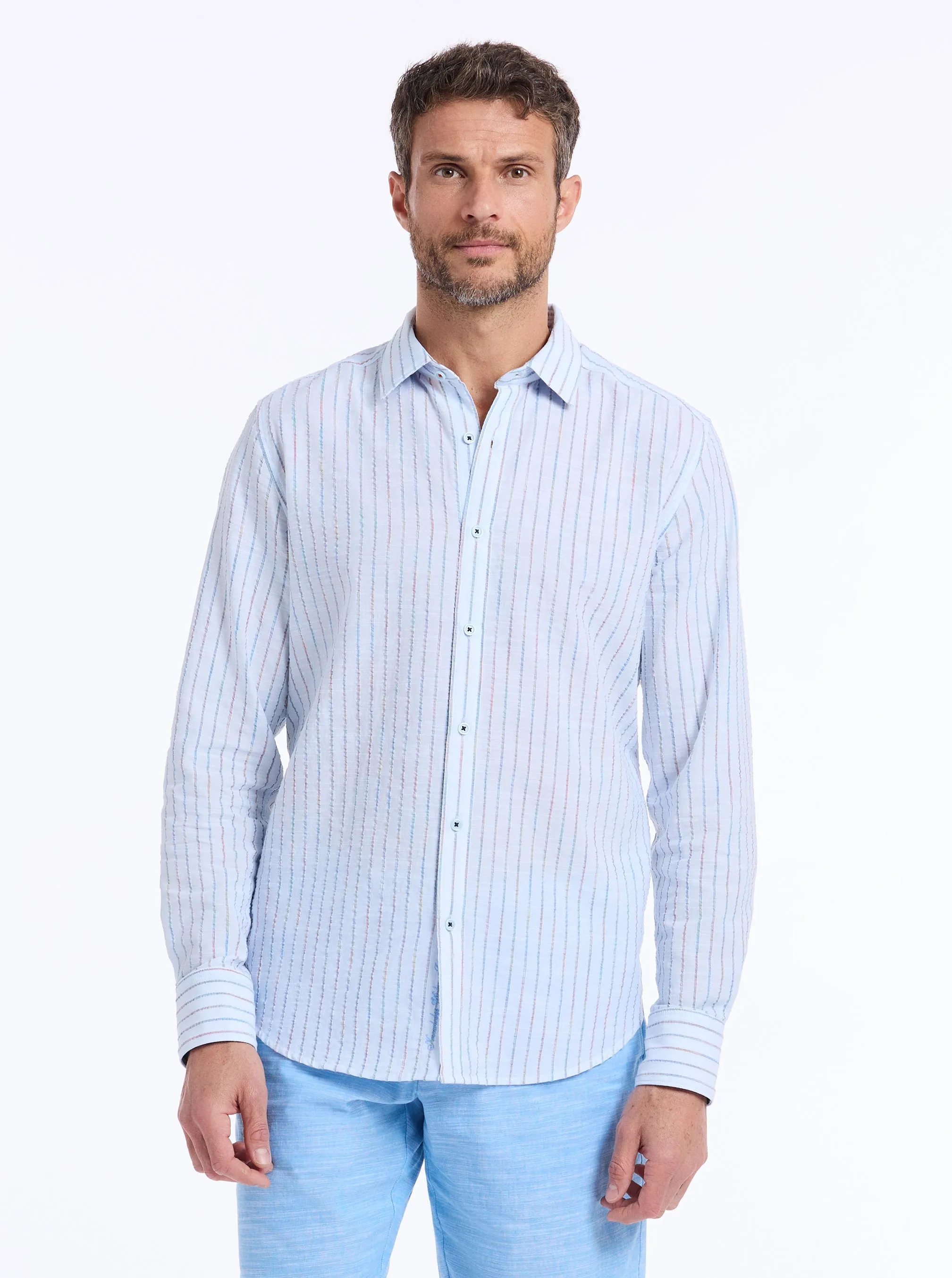 WYTHBURN LONG SLEEVE BUTTON DOWN SHIRT sold by Robert Graham