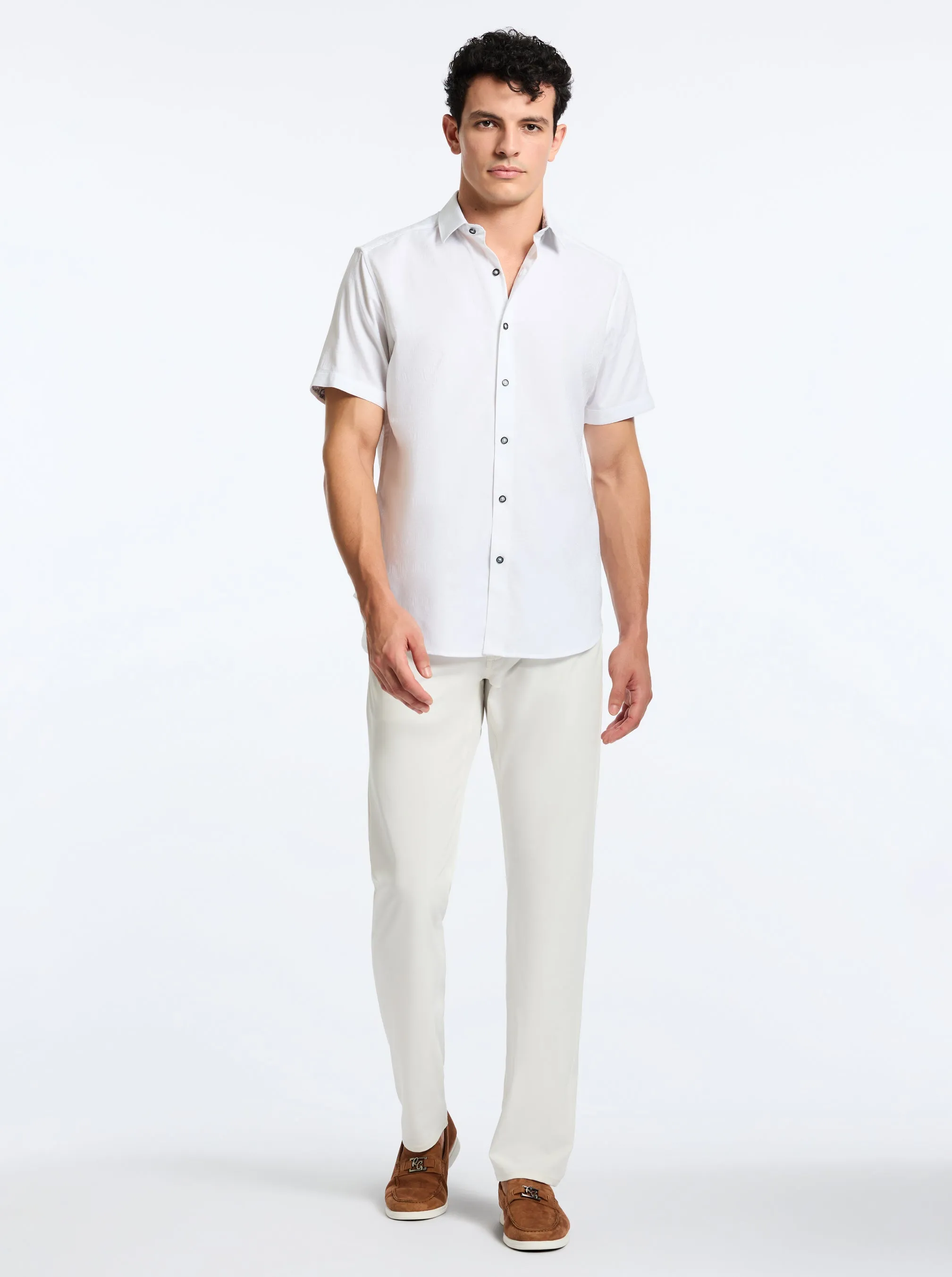 ODYSSEY SHORT SLEEVE BUTTON DOWN SHIRT sold by Robert Graham product image thumbnail 5