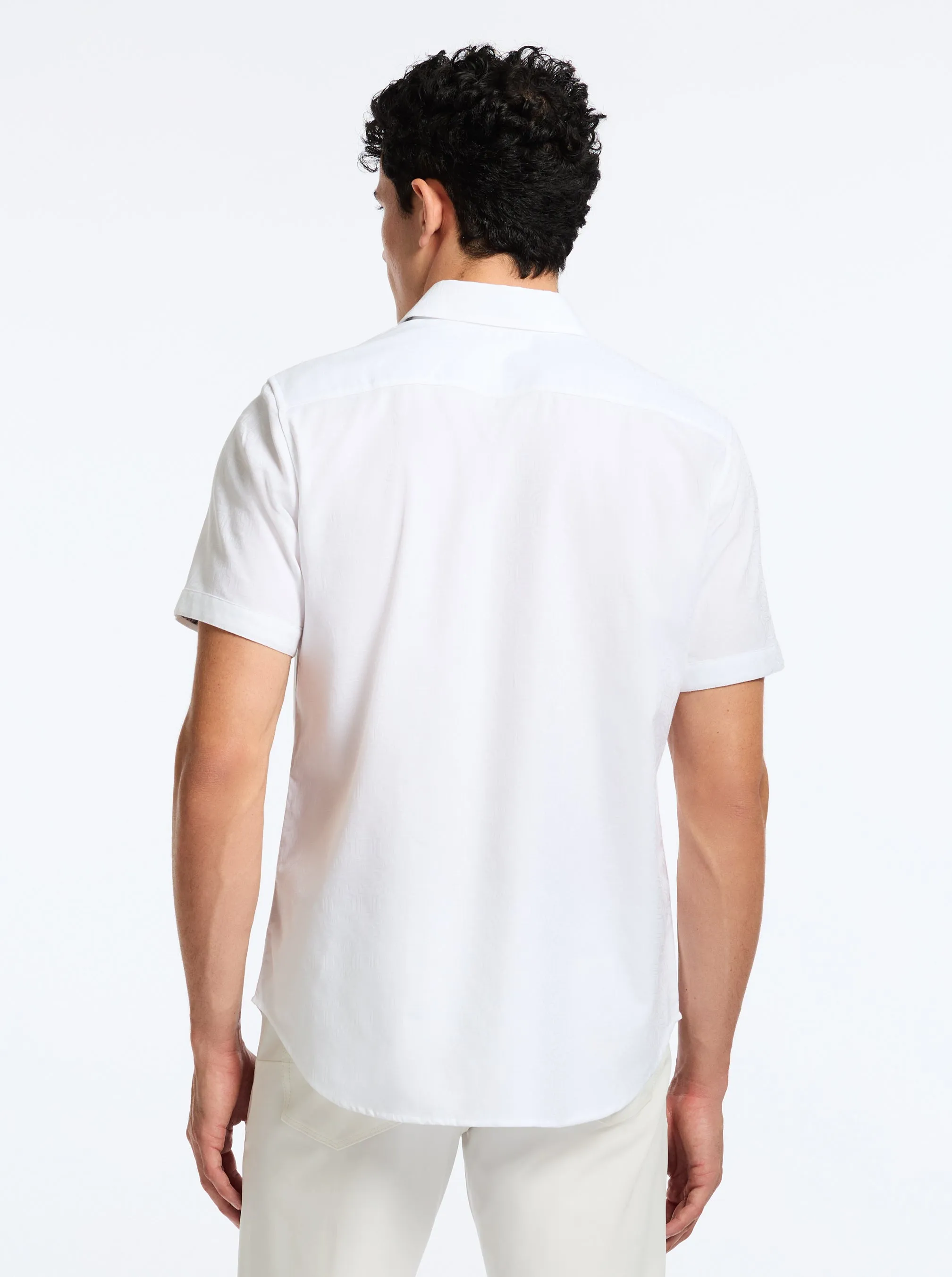 ODYSSEY SHORT SLEEVE BUTTON DOWN SHIRT sold by Robert Graham product image thumbnail 2