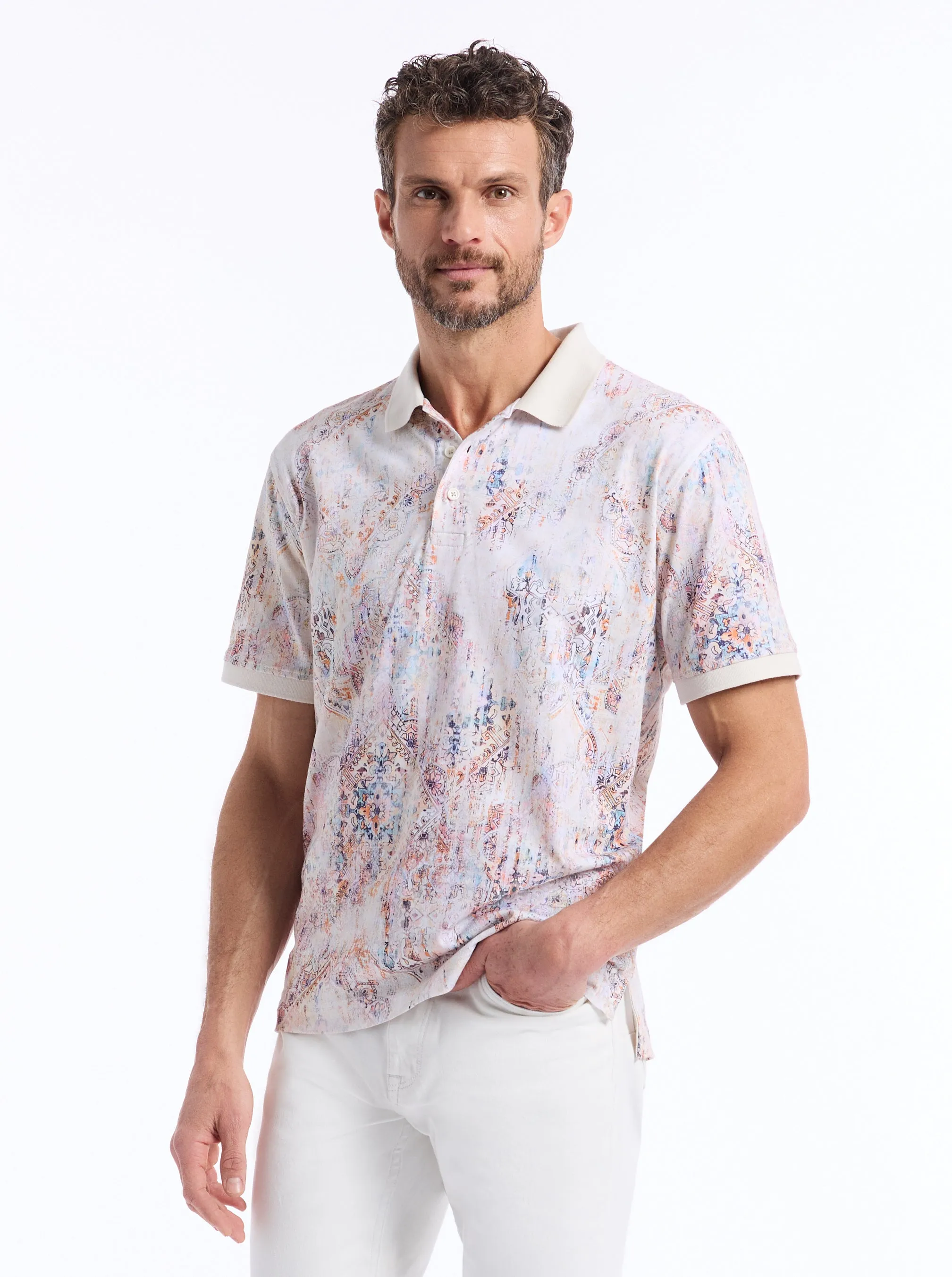 RYTON SHORT SLEEVE POLO sold by Robert Graham product image thumbnail 5