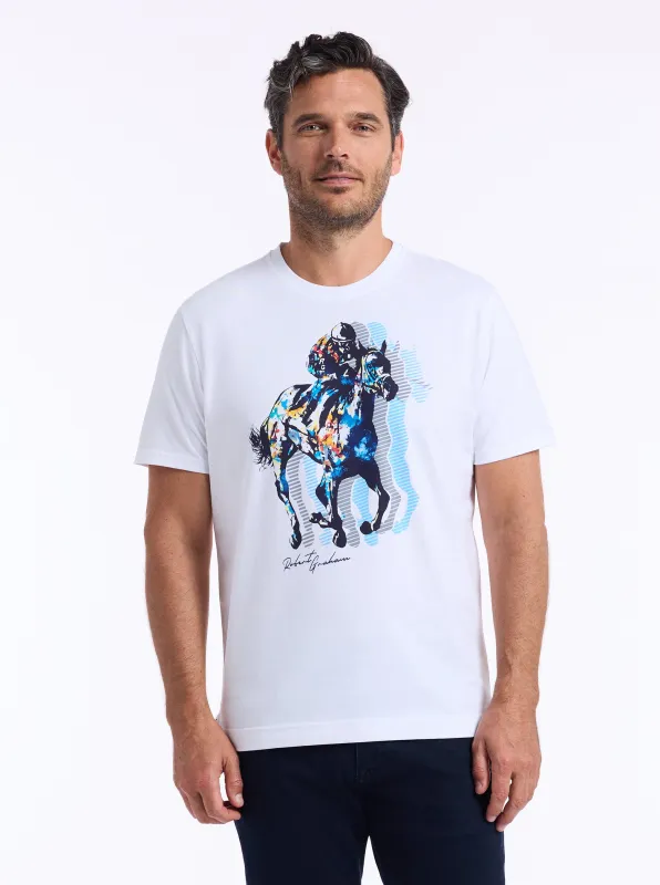 JOCKEY CLUB SHORT SLEEVE T-SHIRT made by Robert Graham