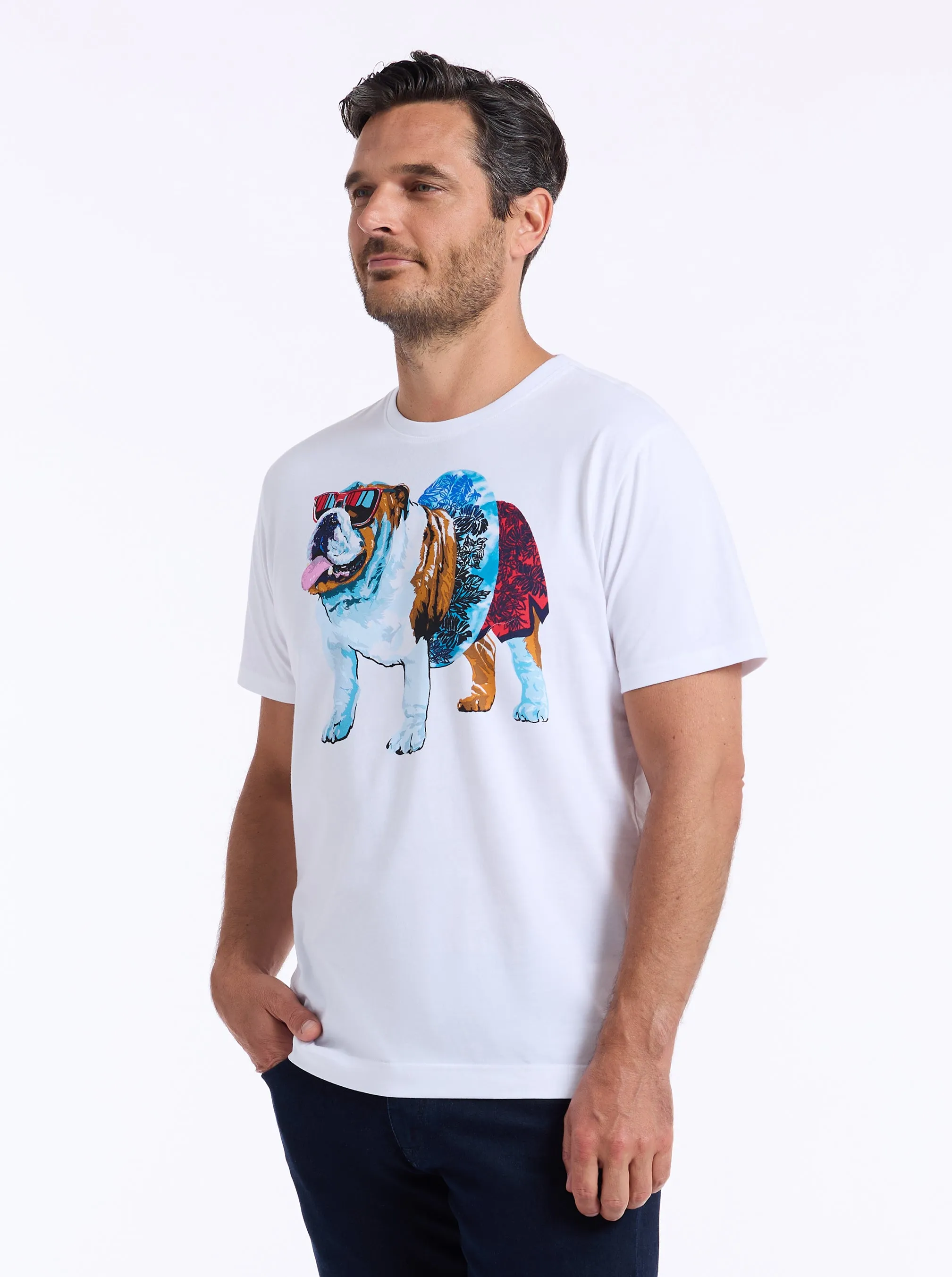 POOL DAY GRAHAM SHORT SLEEVE T-SHIRT sold by Robert Graham product image thumbnail 5
