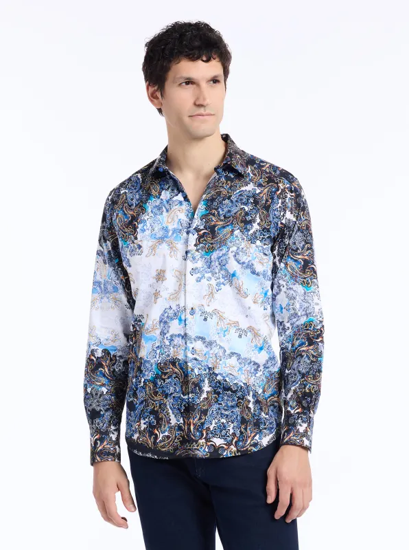 CLAPHAM LONG SLEEVE BUTTON DOWN SHIRT made by Robert Graham
