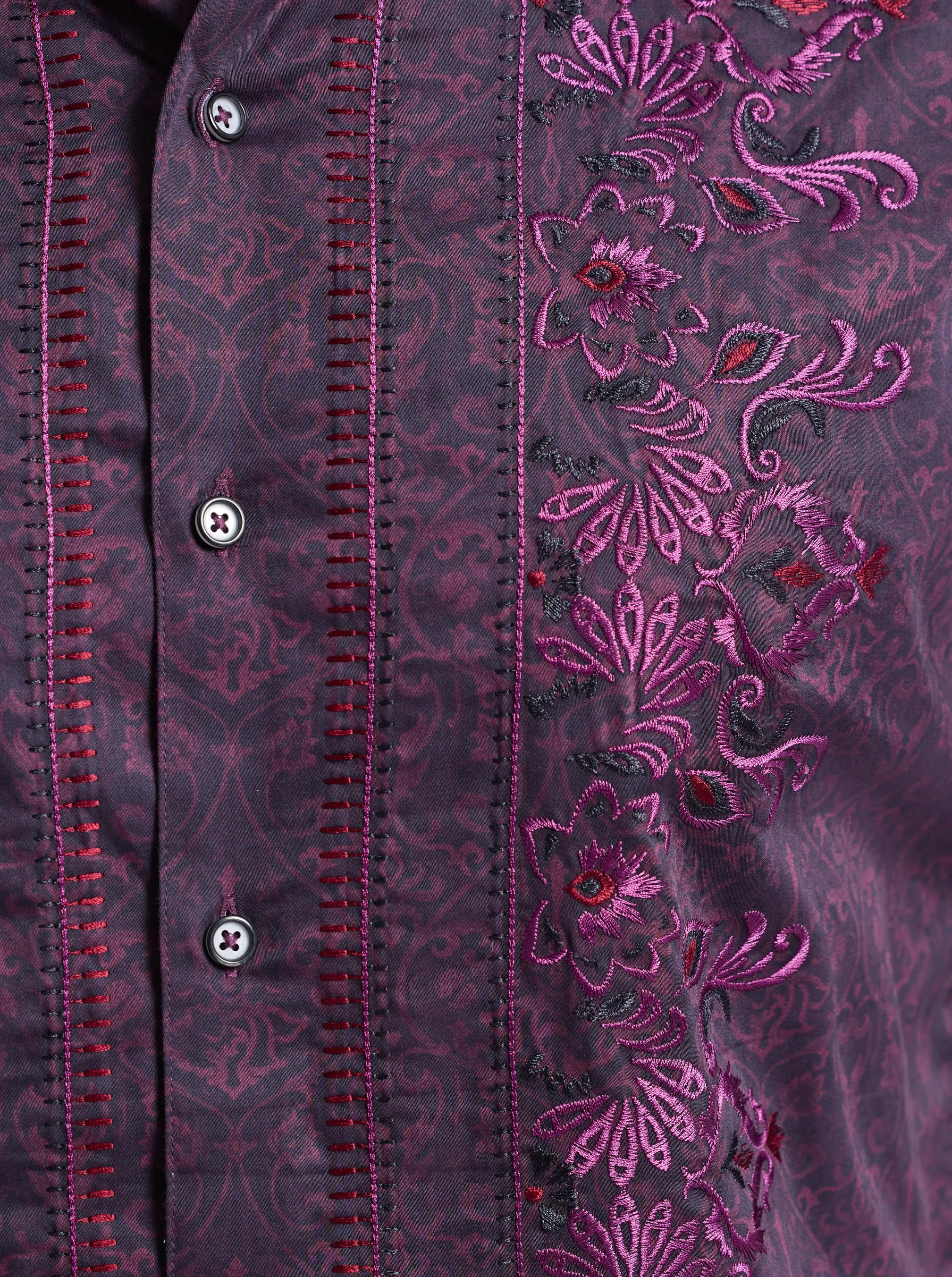 ROYAL MIDNIGHT LONG SLEEVE BUTTON DOWN SHIRT sold by Robert Graham product image thumbnail 2