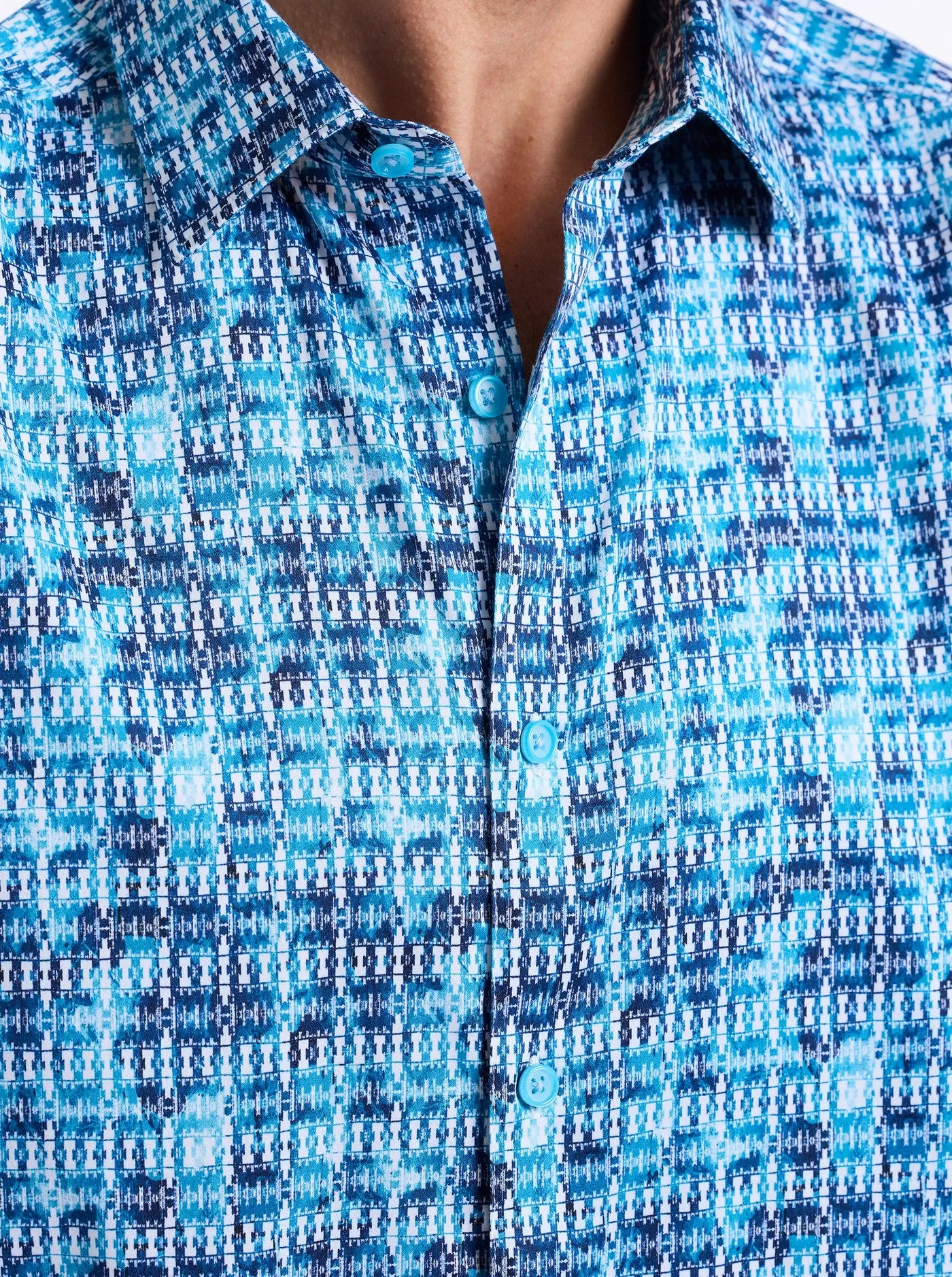 WESTMORELAND LONG SLEEVE BUTTON DOWN SHIRT sold by Robert Graham product image thumbnail 3