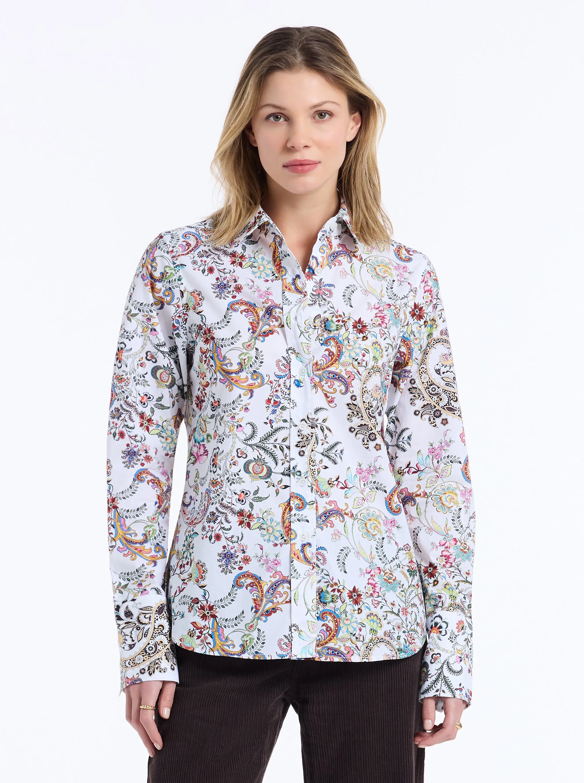 PRISCILLA LONG SLEEVE SHIRT sold by Robert Graham
