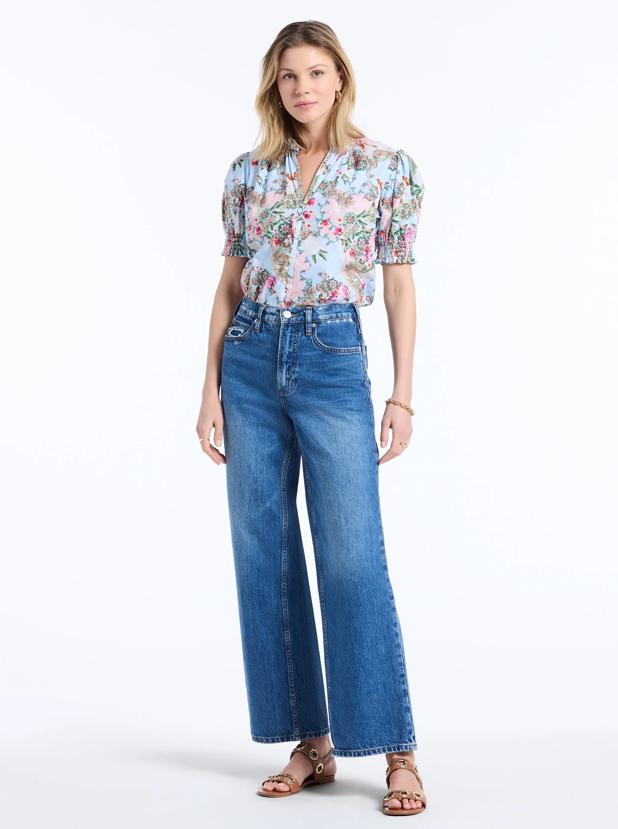 MILA SHORT SLEEVE SHIRT sold by Robert Graham product image thumbnail 3