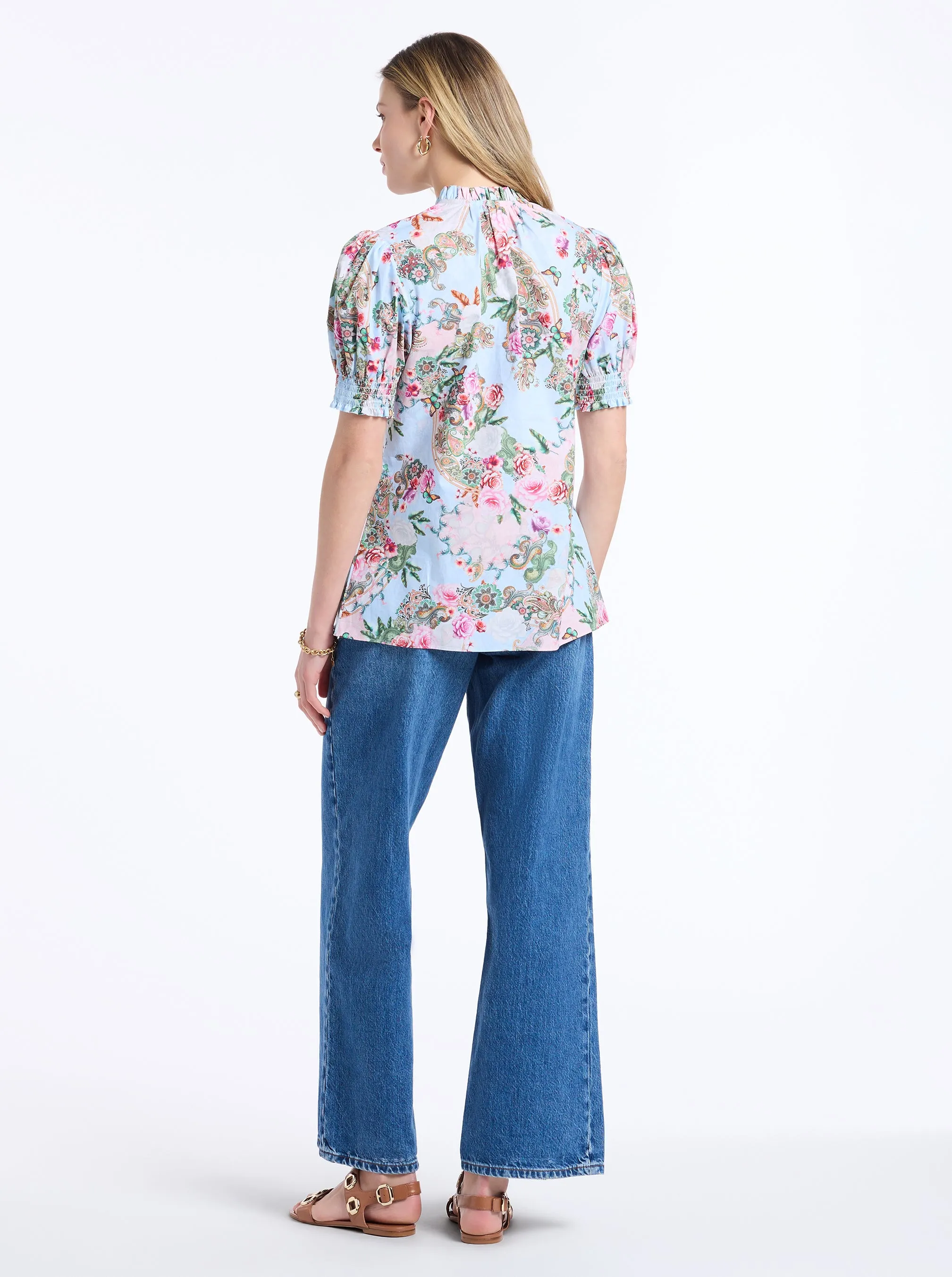 MILA SHORT SLEEVE SHIRT sold by Robert Graham product image thumbnail 4