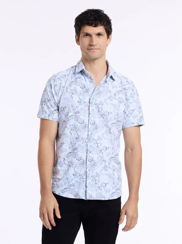 BASCOBEL SHORT SLEEVE BUTTON DOWN SHIRT sold by Robert Graham