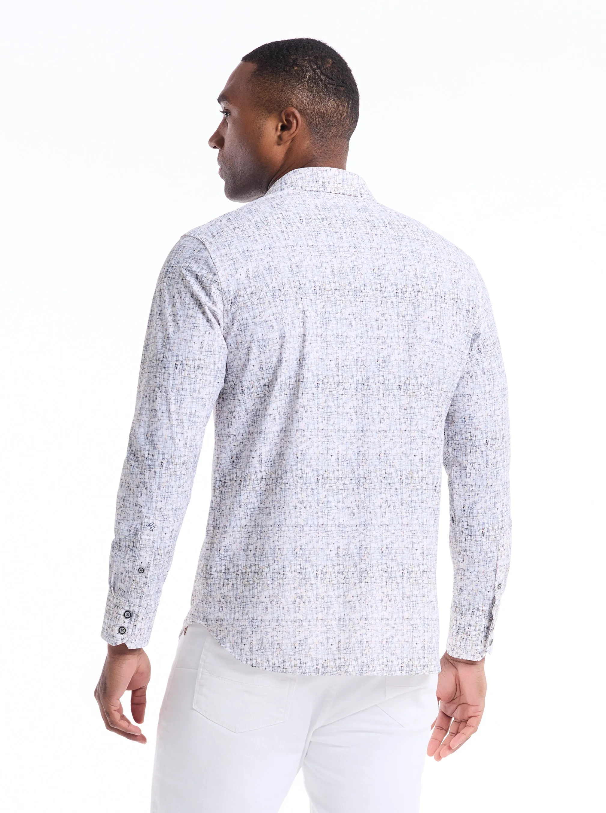 HAMMERSMITH LONG SLEEVE BUTTON DOWN SHIRT sold by Robert Graham product image thumbnail 2