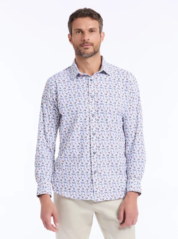 BAUXHALL LONG SLEEVE BUTTON DOWN SHIRT made by Robert Graham