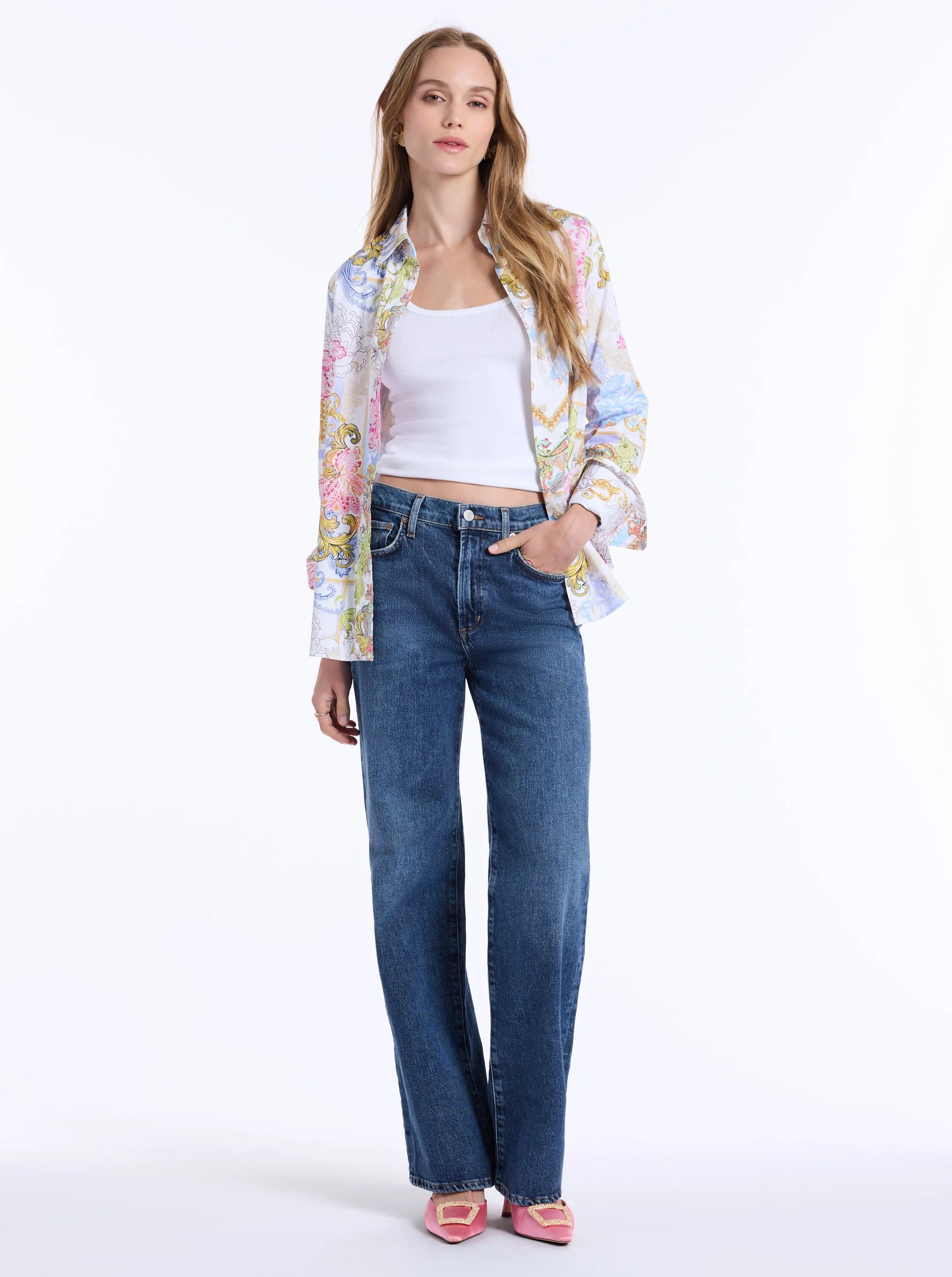 PRISCILLA LONG SLEEVE SHIRT sold by Robert Graham product image thumbnail 5