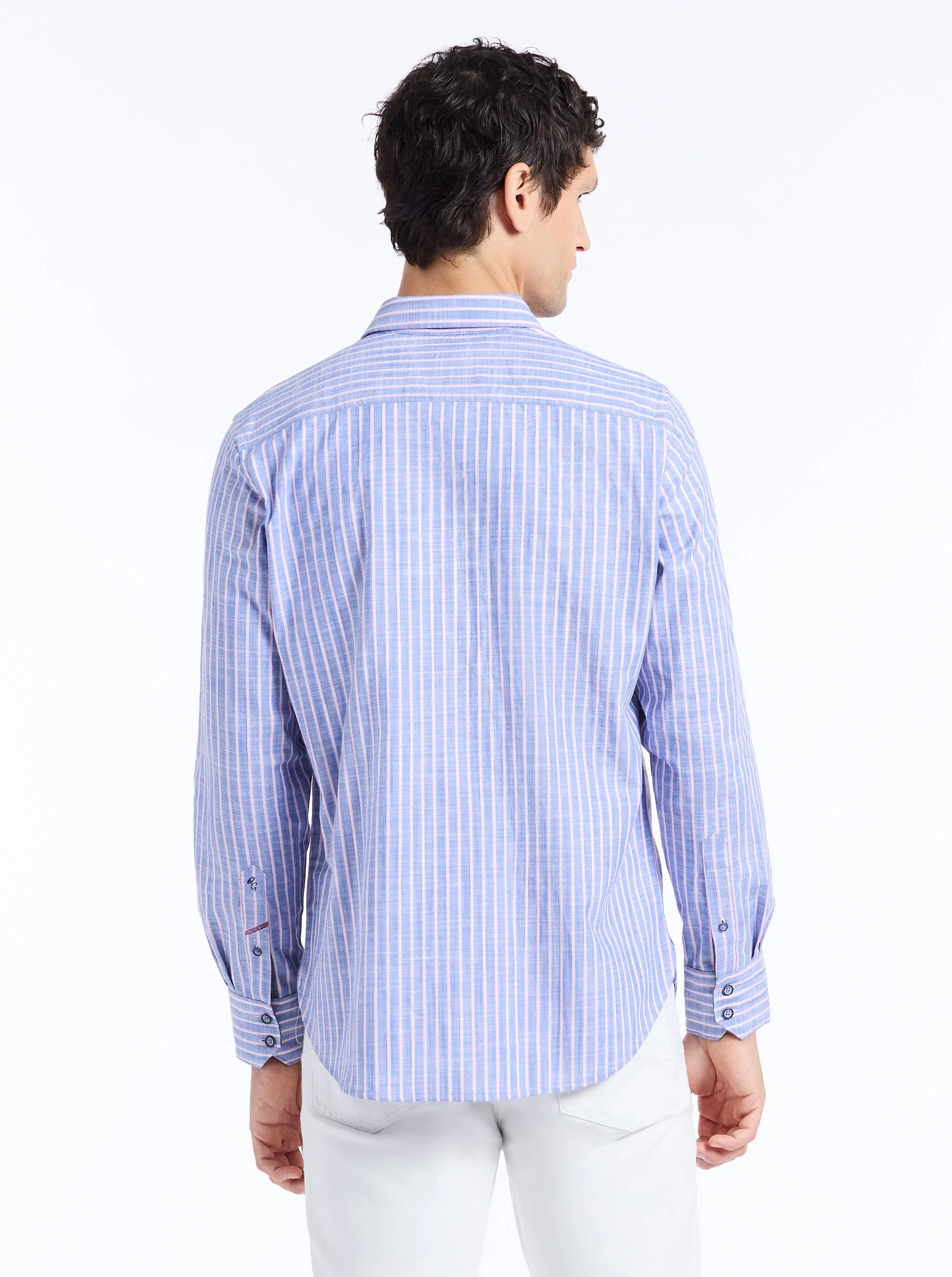 FARDELLA LONG SLEEVE BUTTON DOWN SHIRT sold by Robert Graham product image thumbnail 4