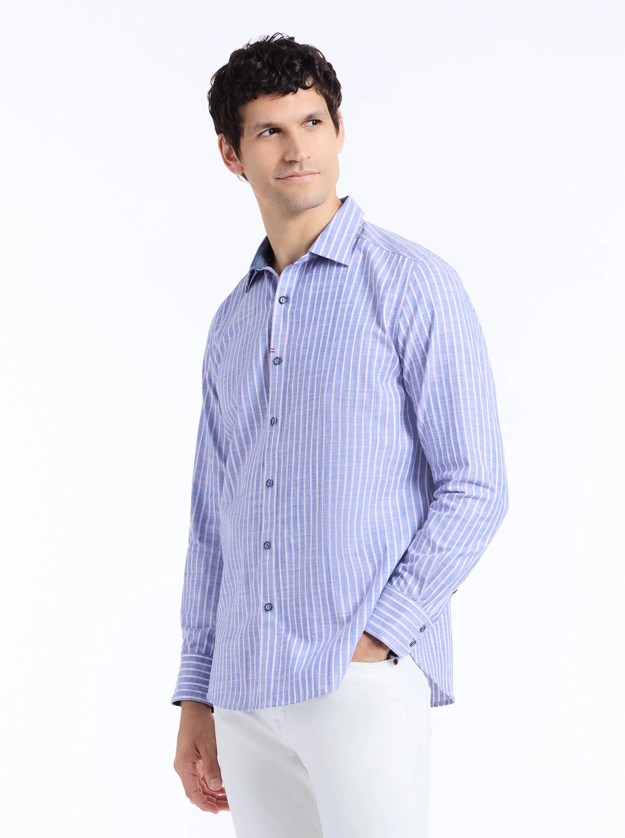 FARDELLA LONG SLEEVE BUTTON DOWN SHIRT sold by Robert Graham product image thumbnail 5