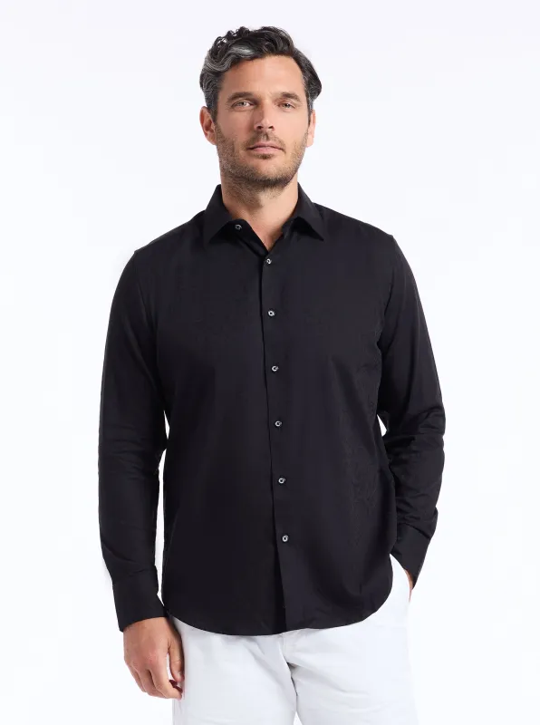 HUDSON LONG SLEEVE BUTTON DOWN SHIRT made by Robert Graham