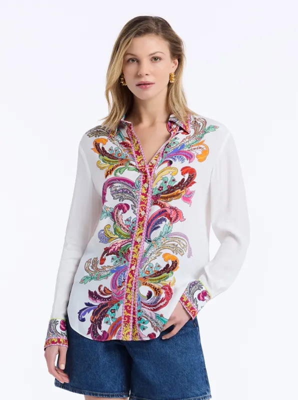 GABRIELA LONG SLEEVE SHIRT made by Robert Graham