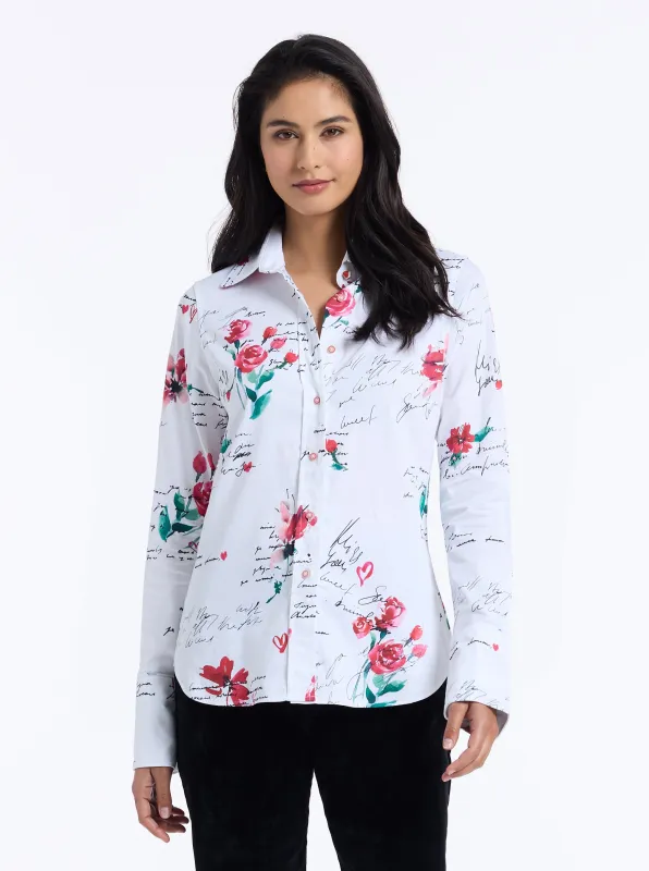 PRISCILLA LONG SLEEVE SHIRT sold by Robert Graham