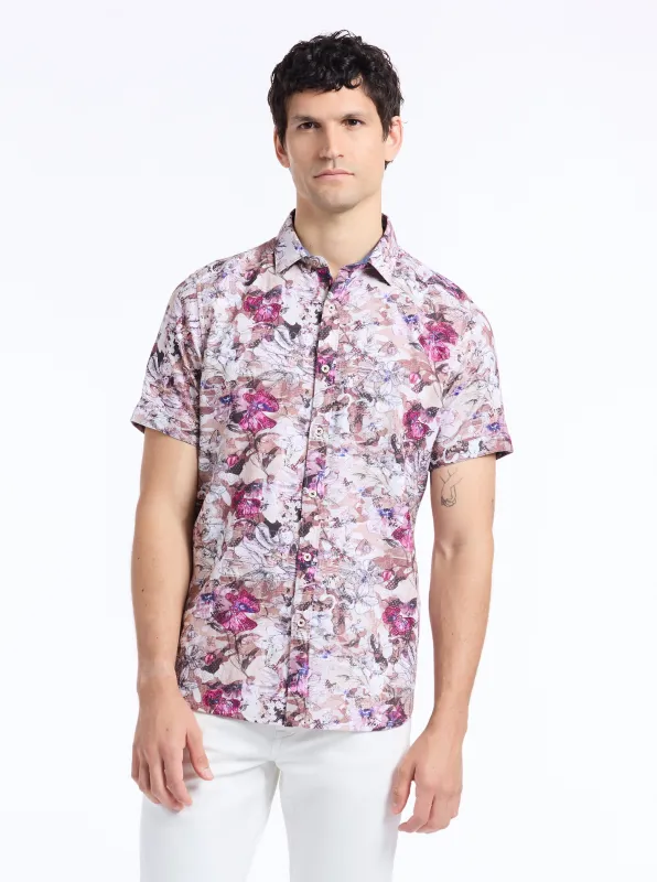 SHILLINGFORD SHORT SLEEVE BUTTON DOWN SHIRT BIG made by Robert Graham